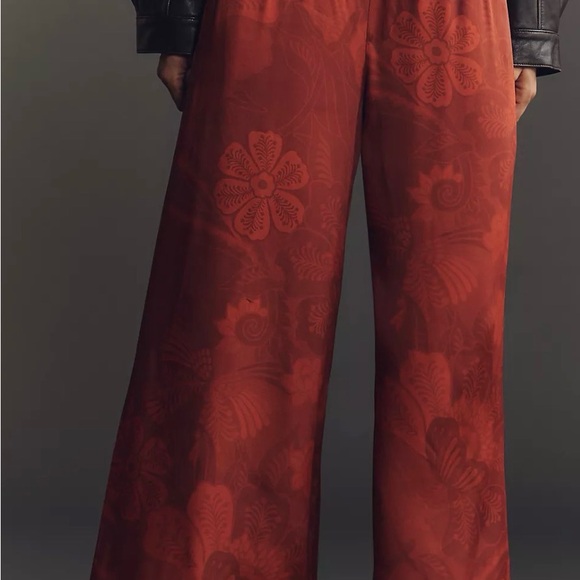 Farm Rio x Anthropologie Printed Wide-Leg Pants size XSmall - Picture 3 of 3